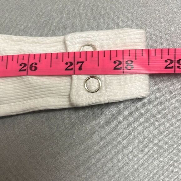 Revolve nPhilanthropy White Ribbed Prince Tank Thong Bodysuit Ruched Side XS NWT - Picture 11 of 11